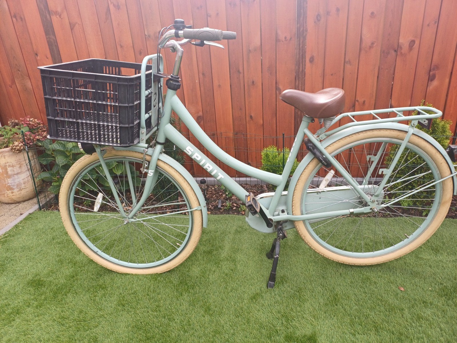 Damesfiets Spirit Cargo, Ophalen, Zo goed als nieuw, 26 inch of meer, Handrem