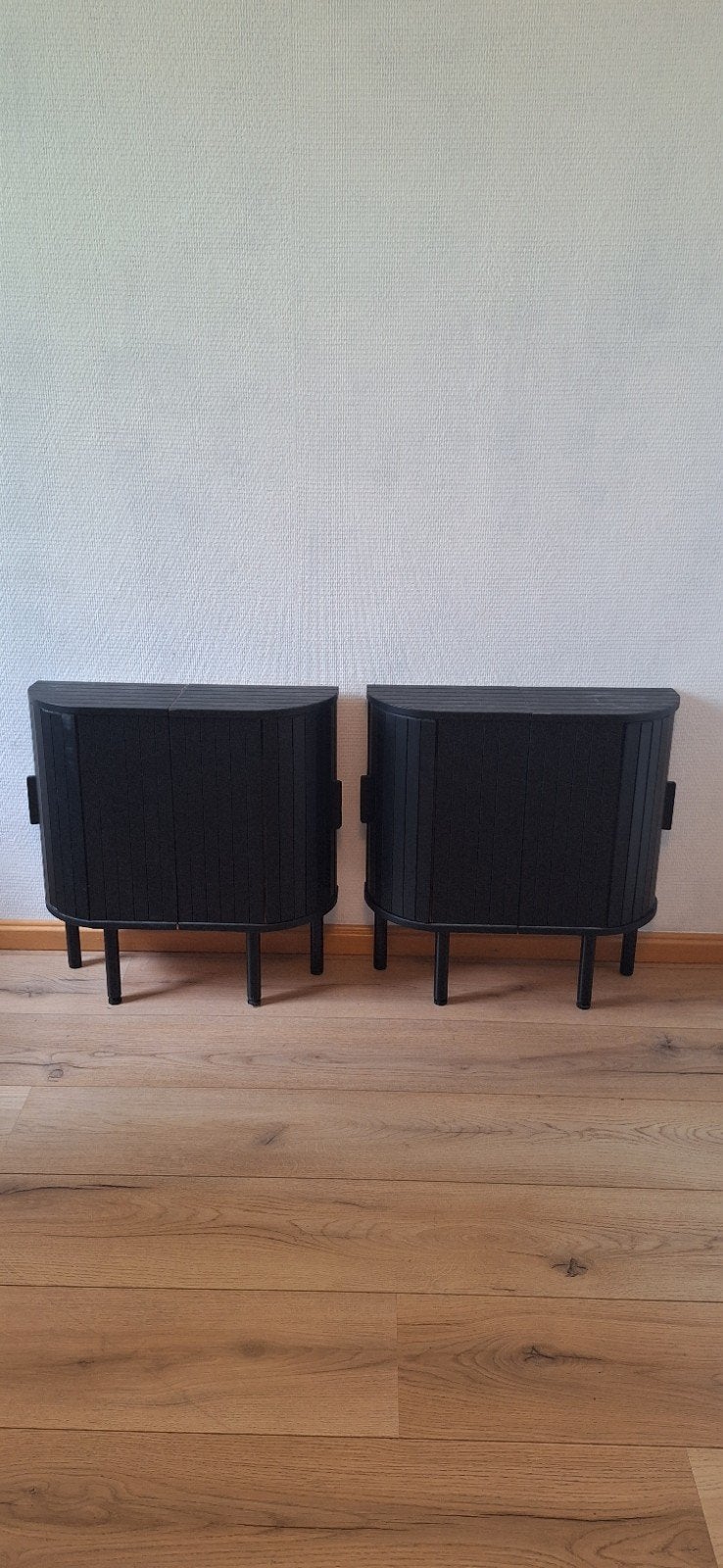 Set van 2 zwarte nachtkastjes, Ophalen, Gebruikt