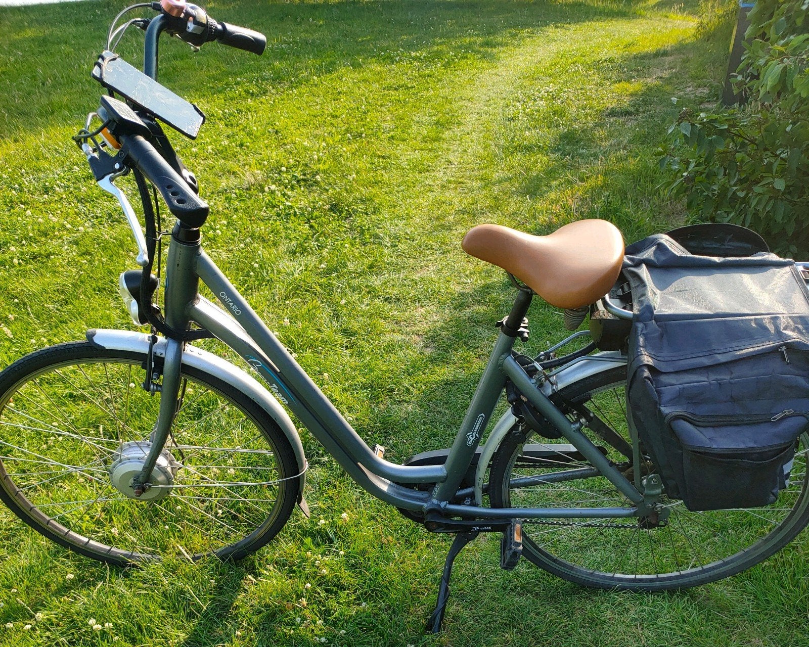 Elektrische fiets Ontario Green Team E-Bike 🚴🏼‍♂️, Gebruikt, 51 tot 55 cm, 30 tot 50 km per accu, Ophalen
