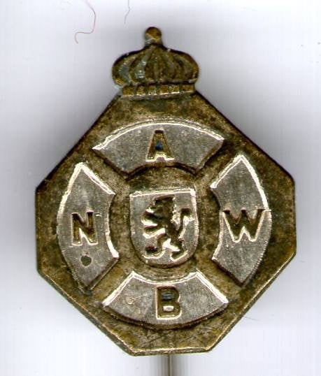 ANWB wegenwacht zilverkleurig speldje 12x15 ( U_157 ), Verzenden, Overige onderwerpen