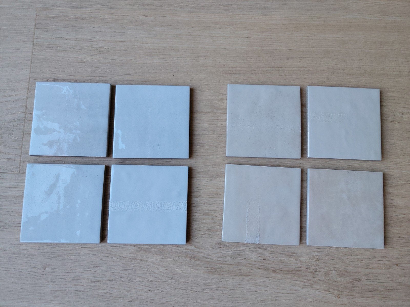 Lichte wandtegels, diverse tinten (ca. 1.2 m²), Ophalen, Nieuw, Minder dan 20 cm, Minder dan 20 cm