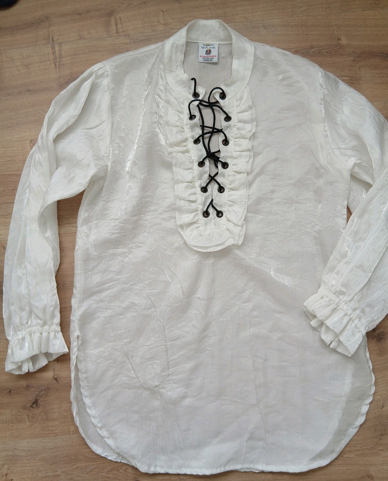 Carnaval verkleed witte blouse rushes 40 Karnevalswiertz, Ophalen of Verzenden, Jongen of Meisje