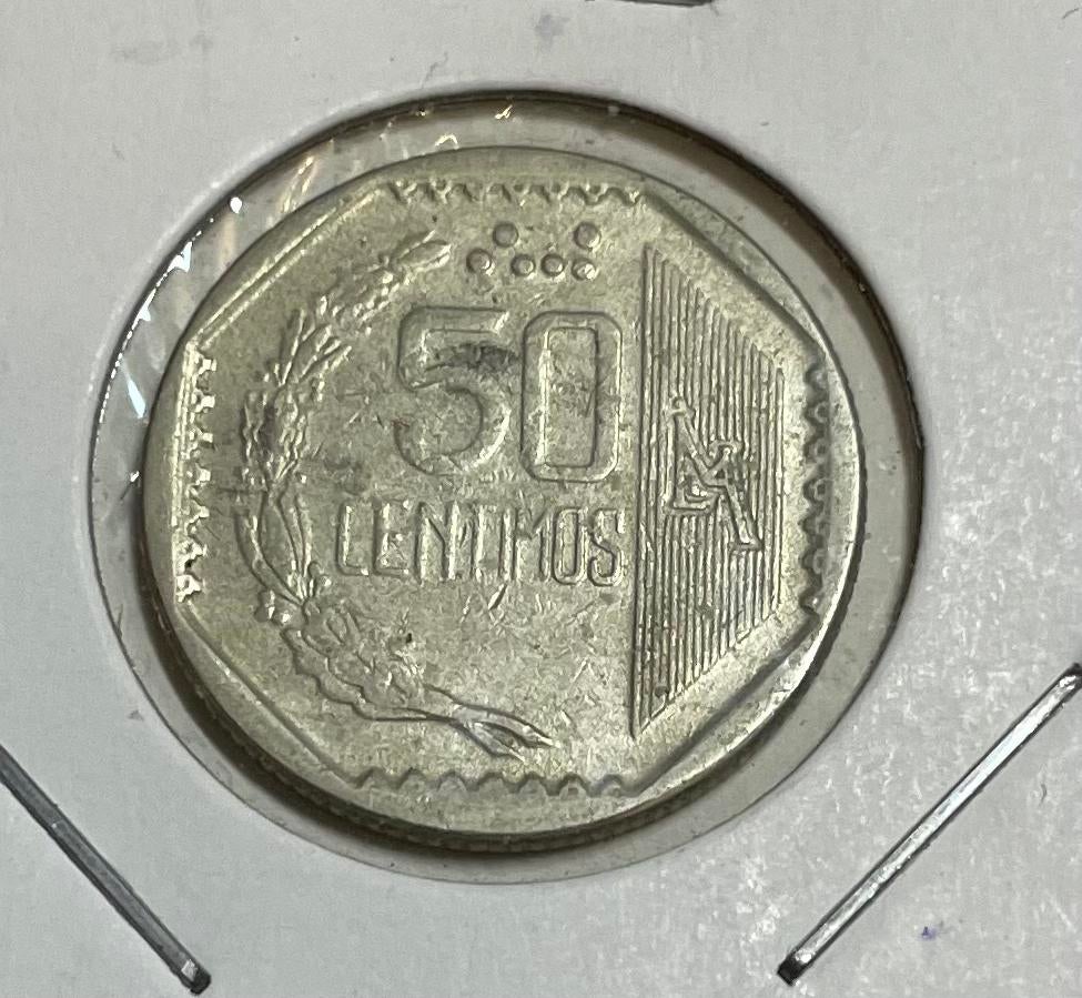 50 centimos Peru 1996, Ophalen of Verzenden, Zuid-Amerika