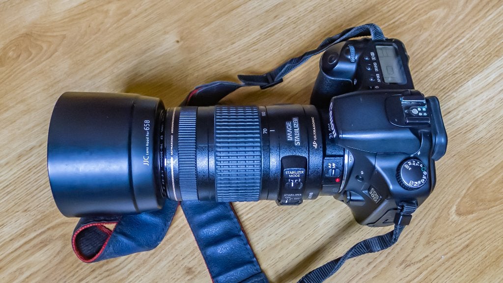 Canon 30D body + Canon 70-300mm IS USM zoomlens, Audio, Tv en Foto, Gebruikt, Spiegelreflex, Canon, 4 t/m 7 keer