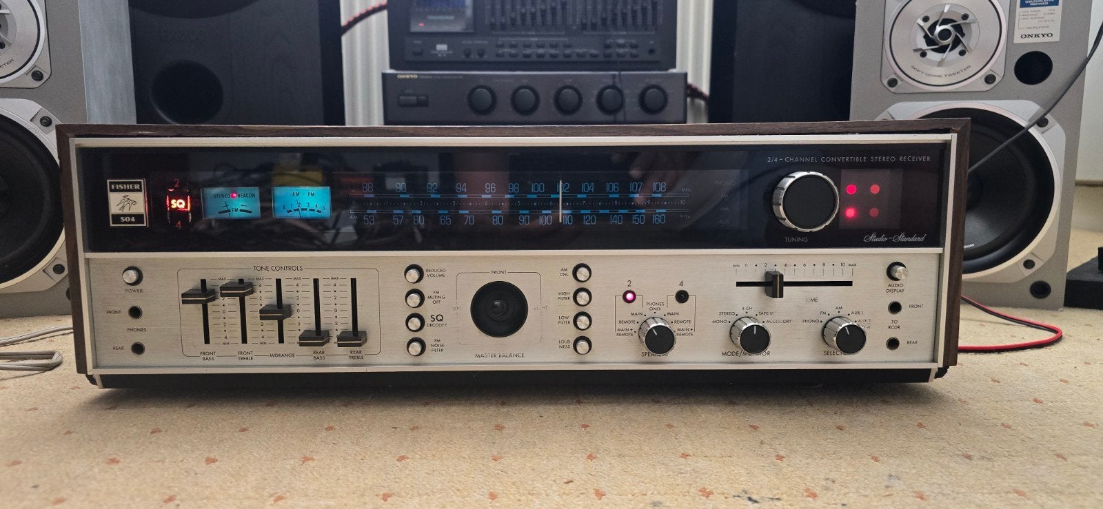 Fisher 504 SQ Stereo Receiver - Vintage Audio