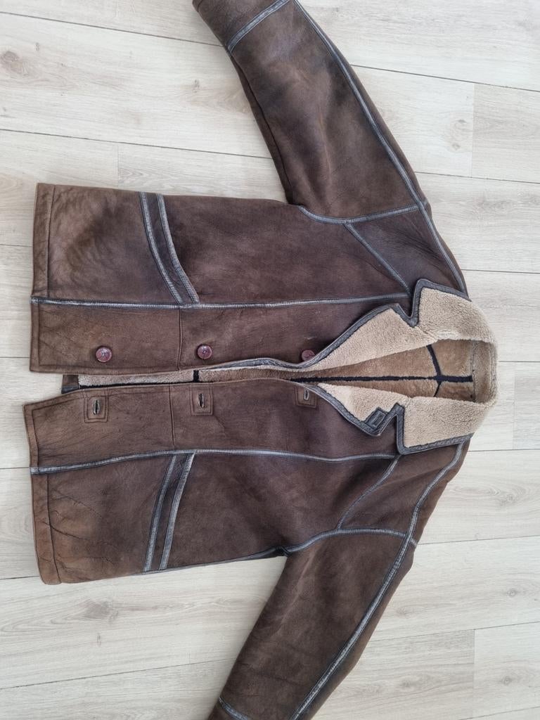 Werner Christ Lammy Coat 50, Bruin, Maat 48/50 (M), Ophalen of Verzenden, Werner christ
