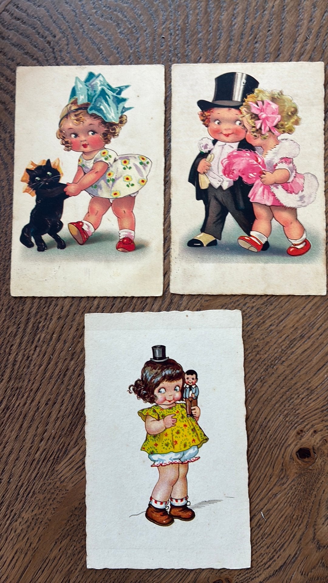 3 leuke kinderkaarten., Verzamelen, Ansichtkaarten | Themakaarten, Ophalen of Verzenden, Sterren en Beroemdheden