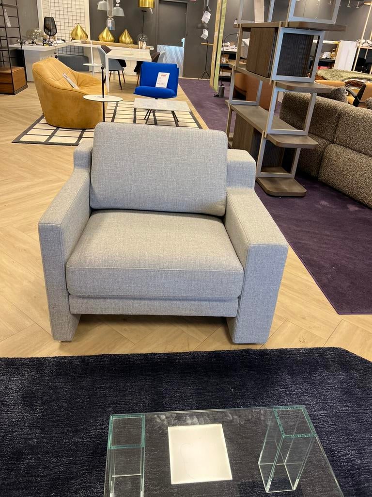 Rolf Benz fauteuil Ego, Ophalen, 75 tot 100 cm, Zo goed als nieuw, Stof
