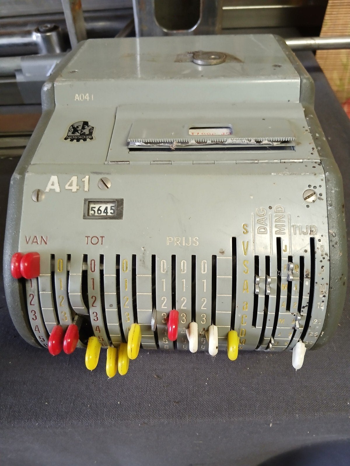 Vintage buskaartjes automaat, Ophalen, Gebruikt