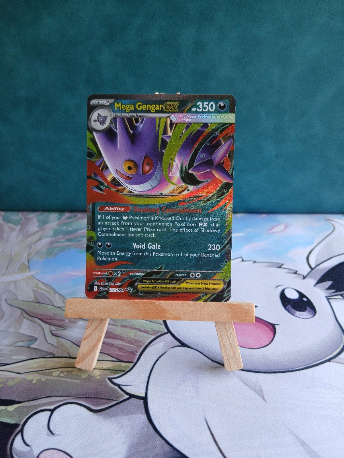 Mega Gengar #056/094 Pokémon Phantasmal Flames, Verzenden, Nieuw, Losse kaart, Foil