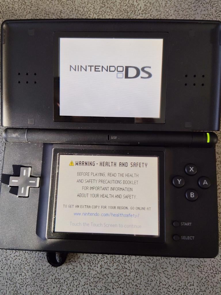 Nintendo DS, met 7 spellen, Gebruikt, Zwart, DS Original of Phat, Ophalen of Verzenden