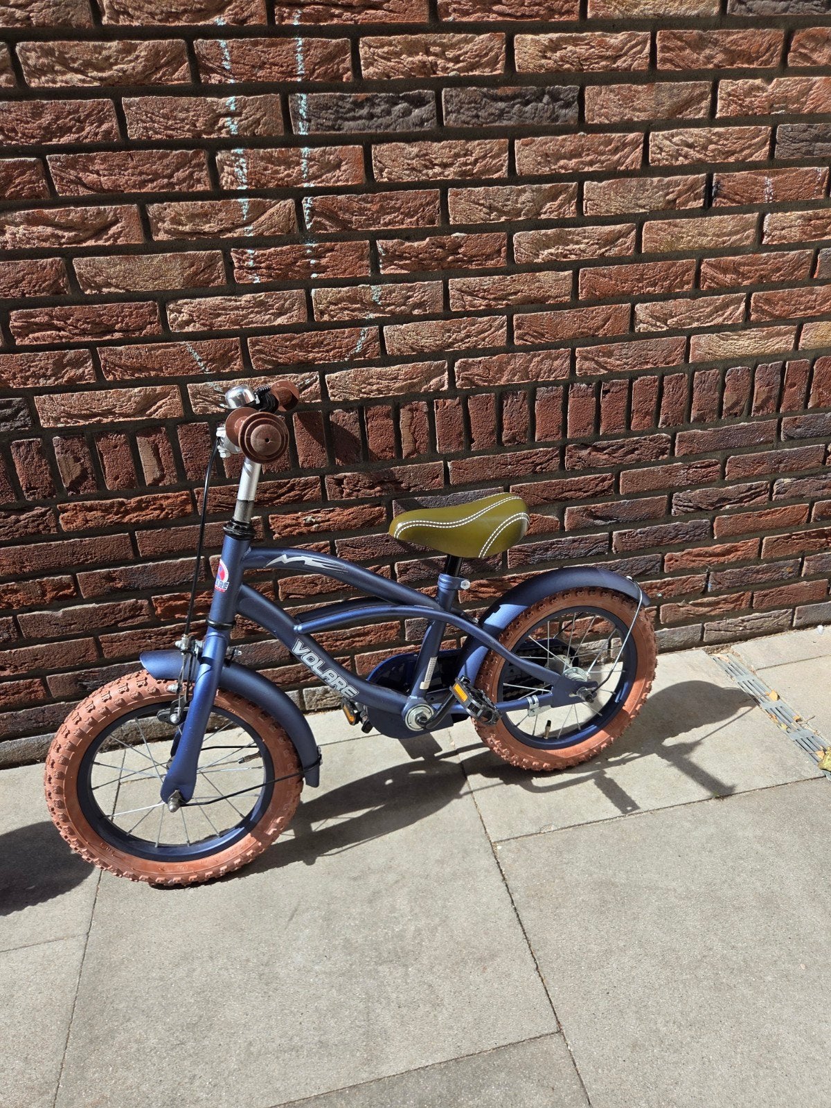 Volare Blue Cruiser kinderfiets 14 inch, Ophalen, Terugtraprem, Gebruikt, Volare