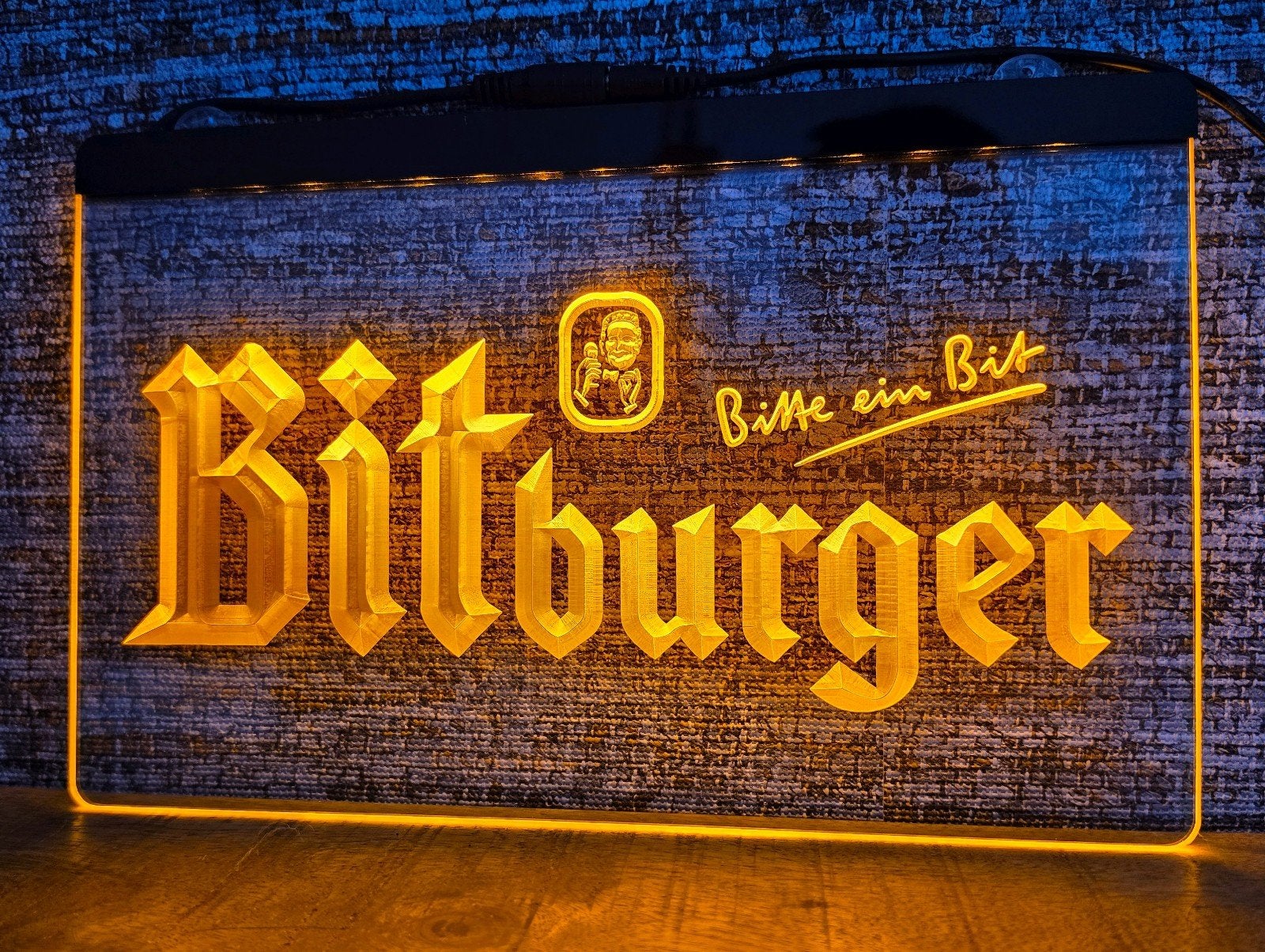 BITBURGER 3D ledverlichting, lamp, lichtbak, Verzamelen, Biermerken, Ophalen of Verzenden, Nieuw, Overige typen, Overige merken