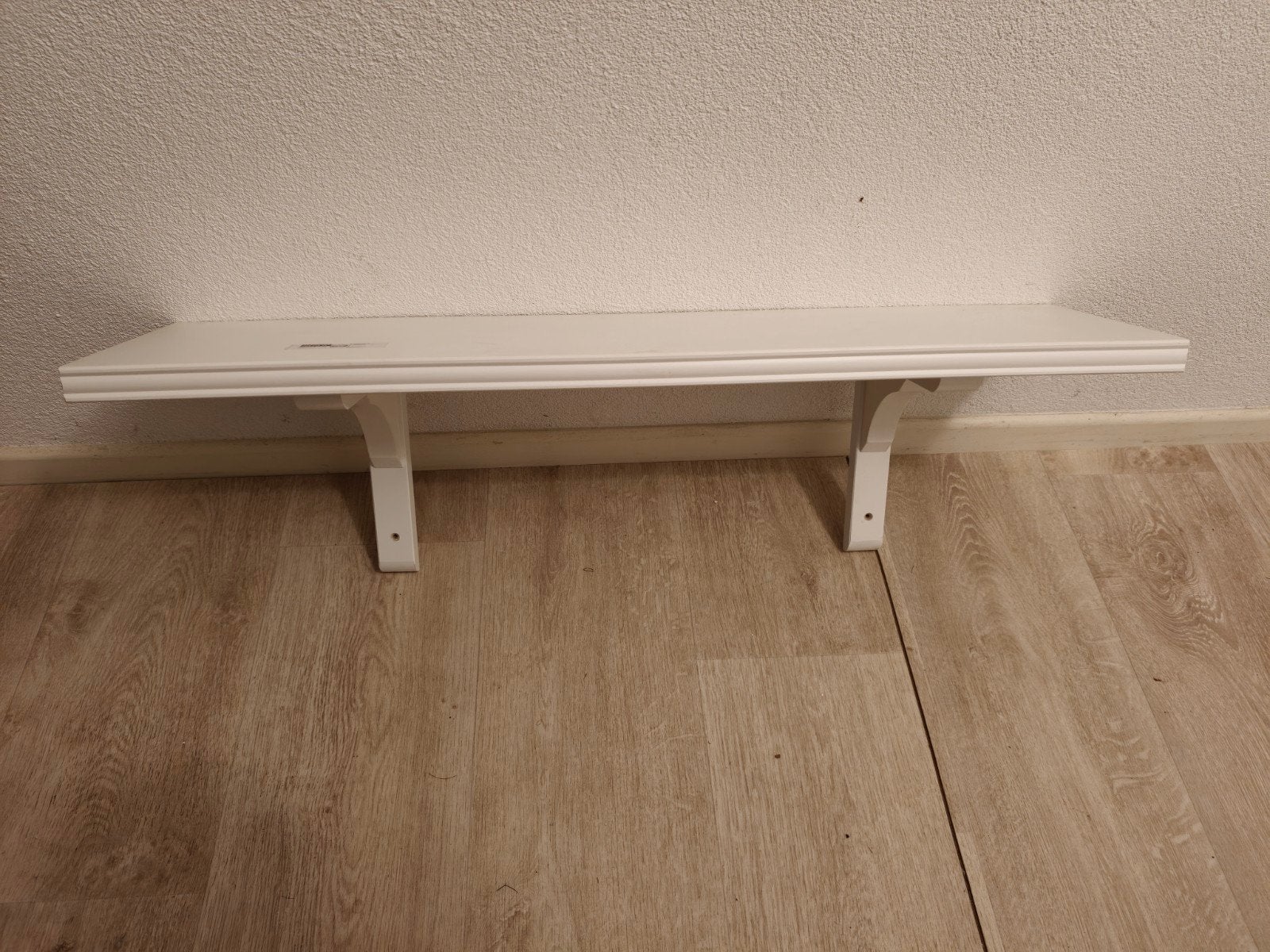 IKEA BERGSHULT Plank met beugels - Wit, Ophalen of Verzenden, Zo goed als nieuw