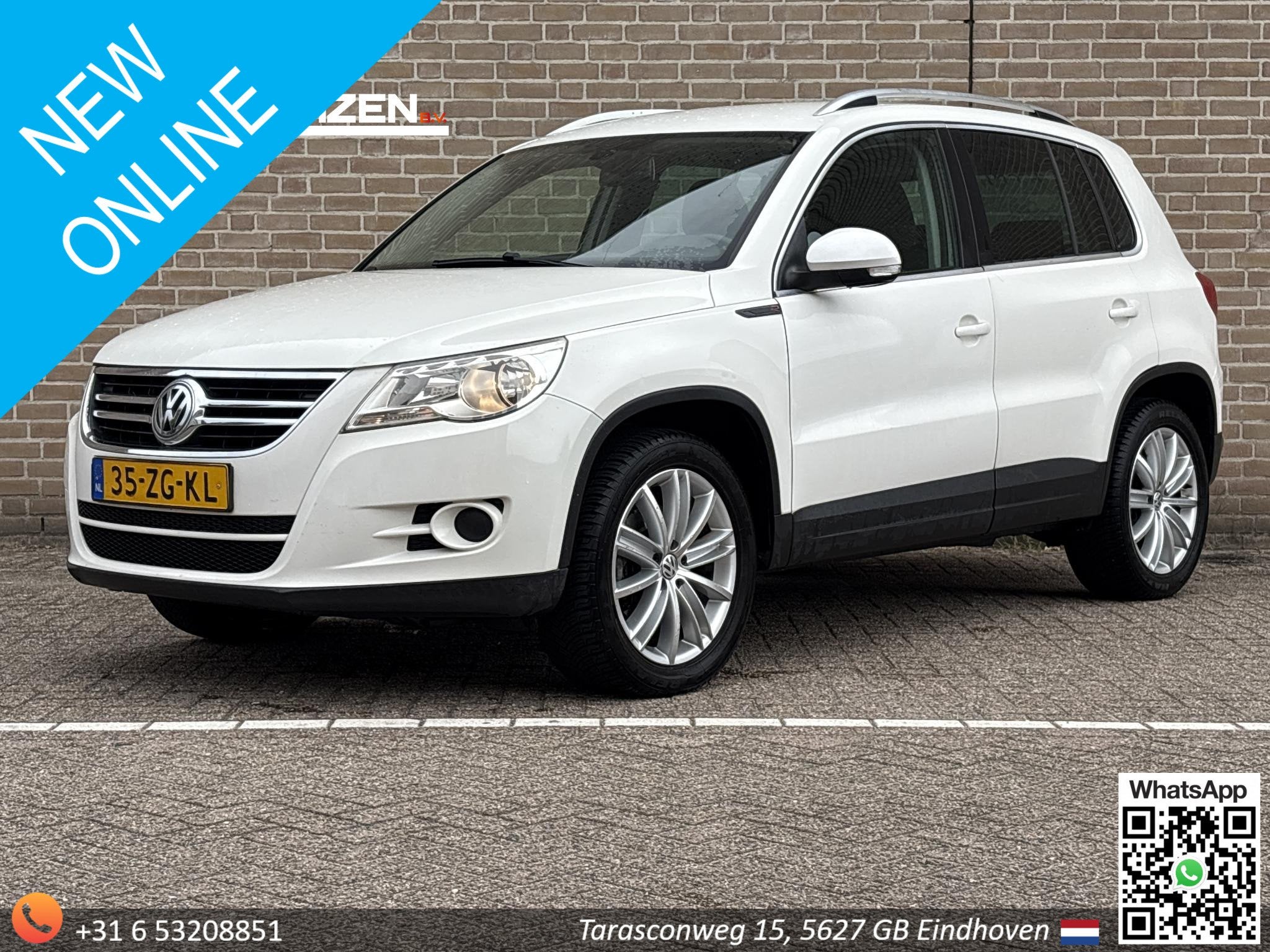 Volkswagen Tiguan 1.4 TSI Sport&Style 4Motion | APK 03-2027, Auto's, Volkswagen, Euro 5, Stof, Gebruikt, Zwart