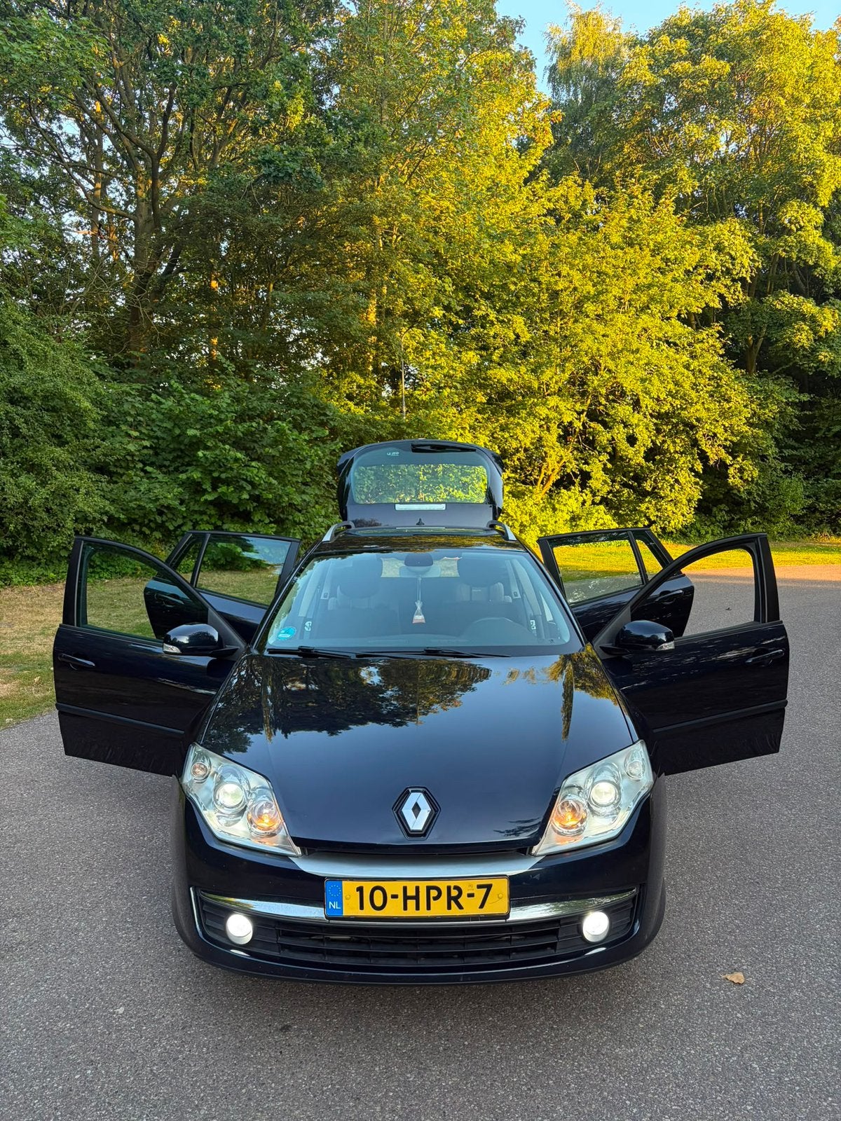 Renault Laguna 2.0 16V 103KW Estate 2009 Blauw, Laguna, Stof, Zwart, 4 cilinders