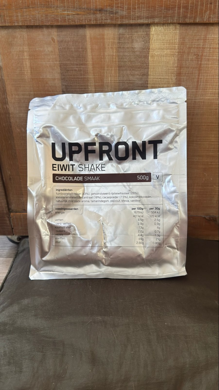 Upfront Eiwit Whey Chocolade Shake 500g, Sport en Fitness, Verzenden, Nieuw, Poeder of Drank