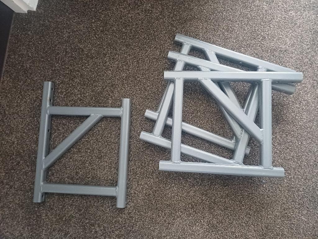camperstoel steunen 4 stuks en armleuning 1 stuk, Ophalen, Gebruikt