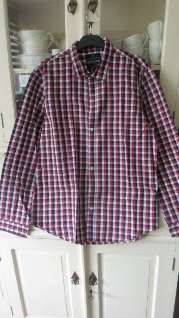 Angelo Litrico slim fit 43-44, Kleding | Heren, Overhemden, Overige kleuren, Angelo Litrico, Ophalen of Verzenden, Zo goed als nieuw