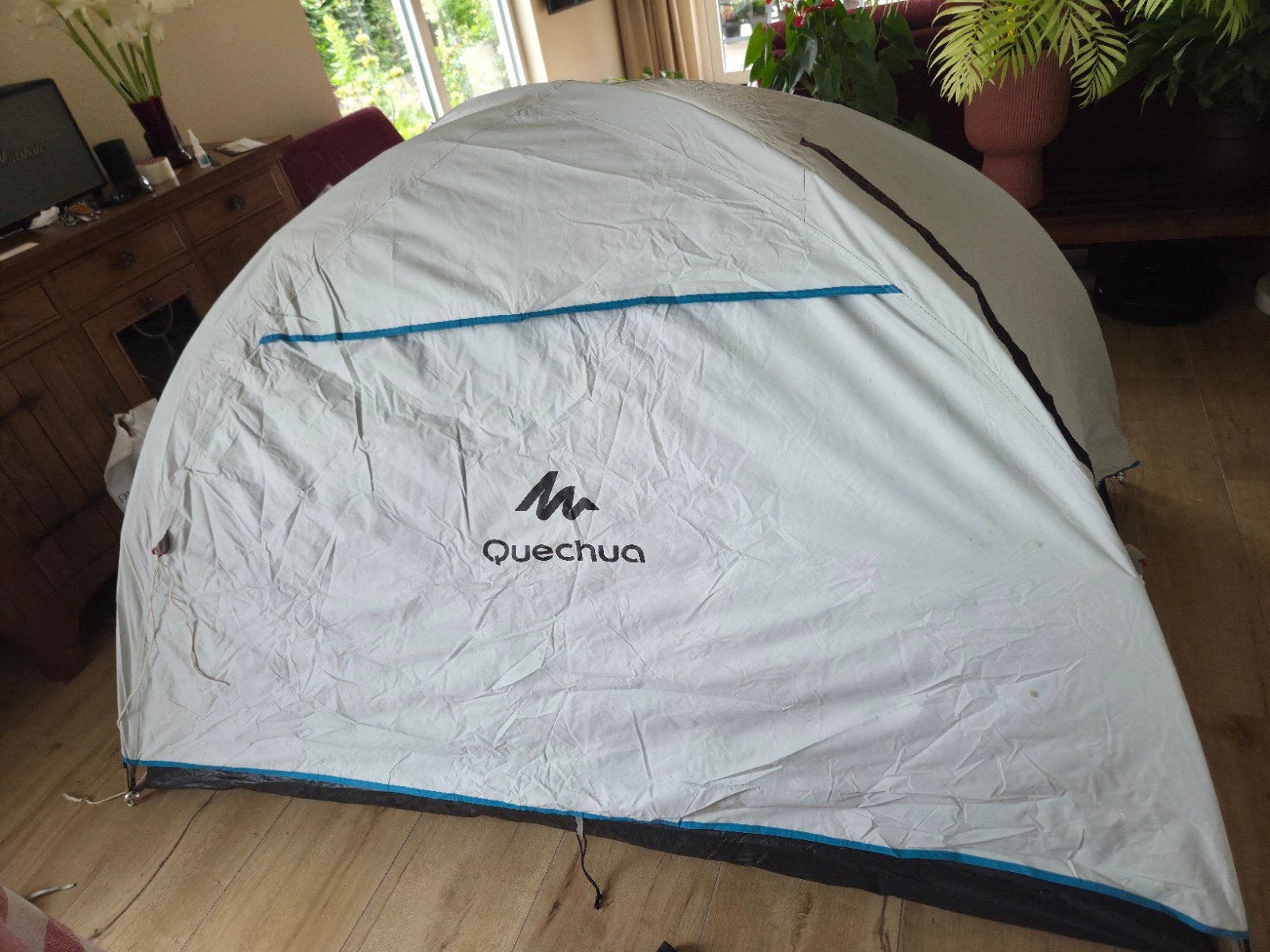Quechua Arpenaz 2 Fresh&Black 2-persoonstent, Ophalen of Verzenden, Gebruikt, Tot en met 2