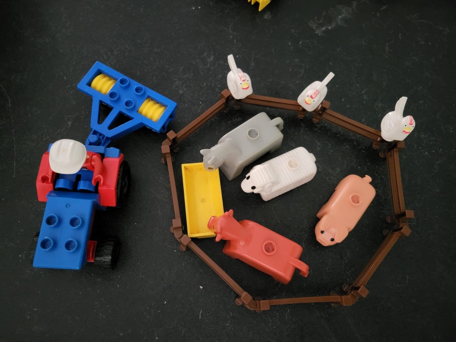 Duplo tractor en bierderij dieren, Ophalen of Verzenden, Duplo