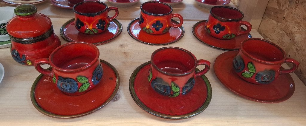 Vintage Gallo Designs "Piroschka" koffieservies, Gebruikt, Keramiek, Villeroy & Boch, Vintage