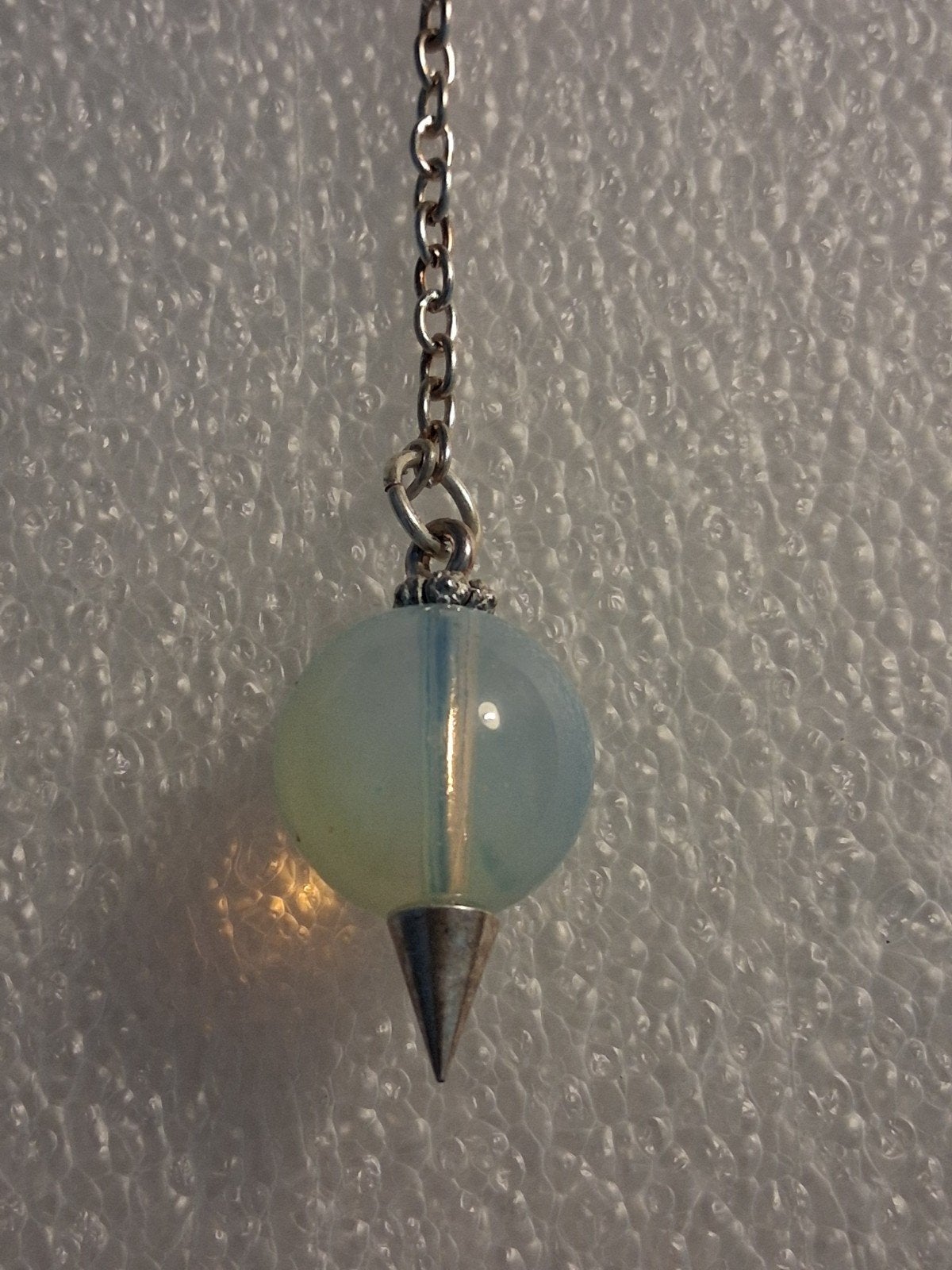 Pendel Ioliet -- afmeting 15 mm, Sieraden, Tassen en Uiterlijk, Kettingen, Verzenden, Nieuw, Grijs, Steen of Mineraal