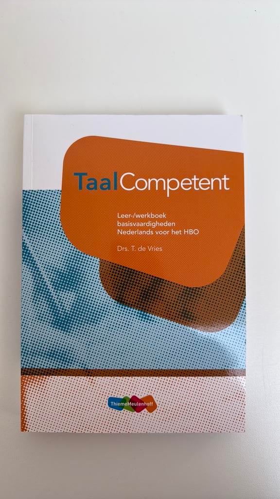 TaalCompetent - boek basisvaardigheden Nederlands HBO, Boeken, Ophalen of Verzenden, Nieuw, Overige niveaus, Nederlands