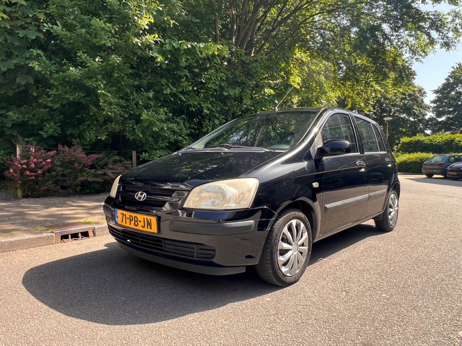 Hyundai Getz 1.3 - 2004 - 193.500km. ZIE BESCHRV., Voorwielaandrijving, 40 €/maand, 4 cilinders, Zwart
