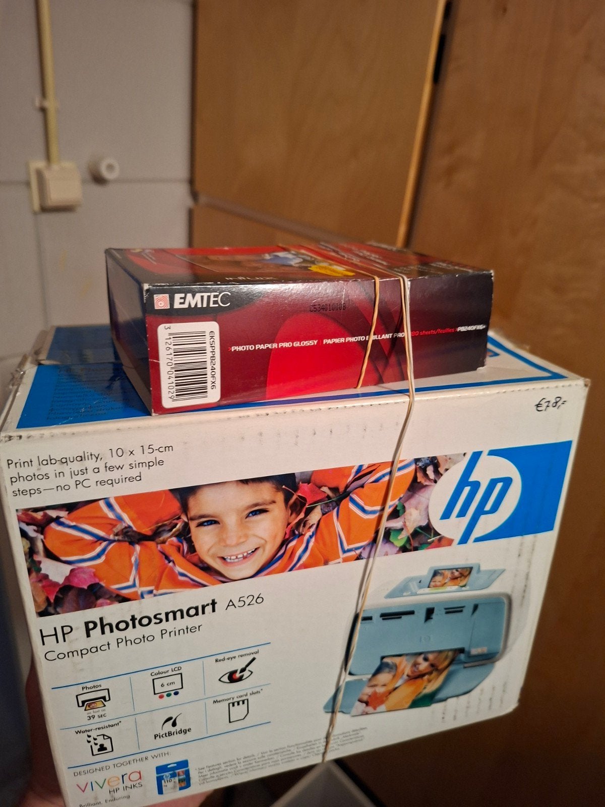 HP Photosmart A526 Compact Photo Printer (zonder cartridge), Computers en Software, Gebruikt, Fotoprinter, PictBridge, Inkjetprinter