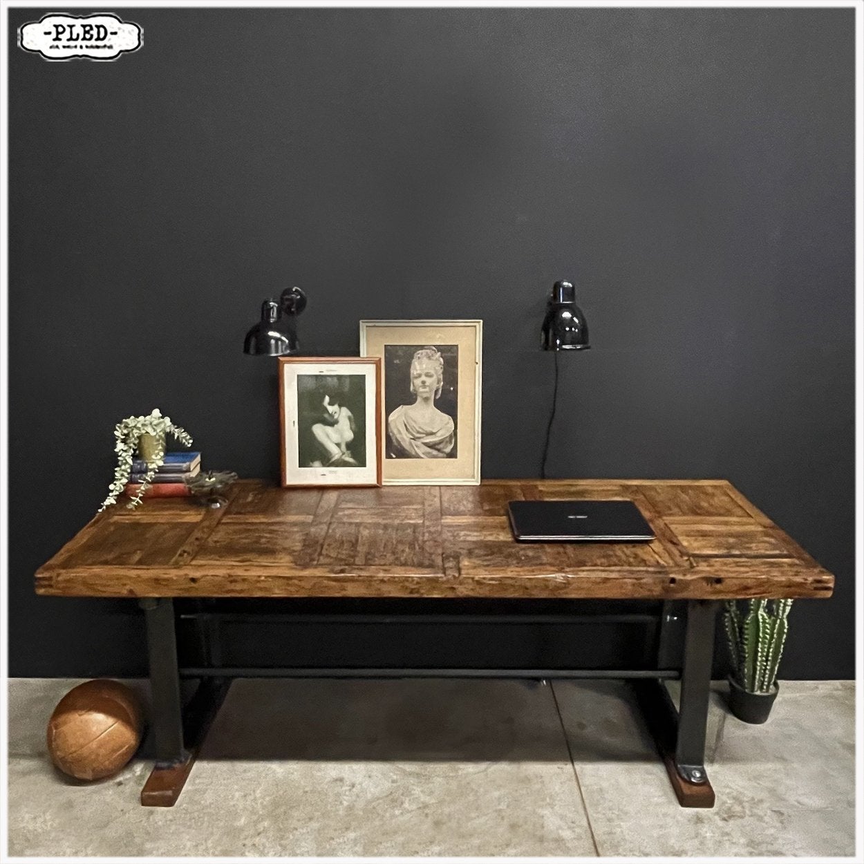 Oude werkbank Werktafel Winkeltafel Tafel Sidetable Eetbar, Ophalen, Gebruikt, 200 cm of meer, Nb