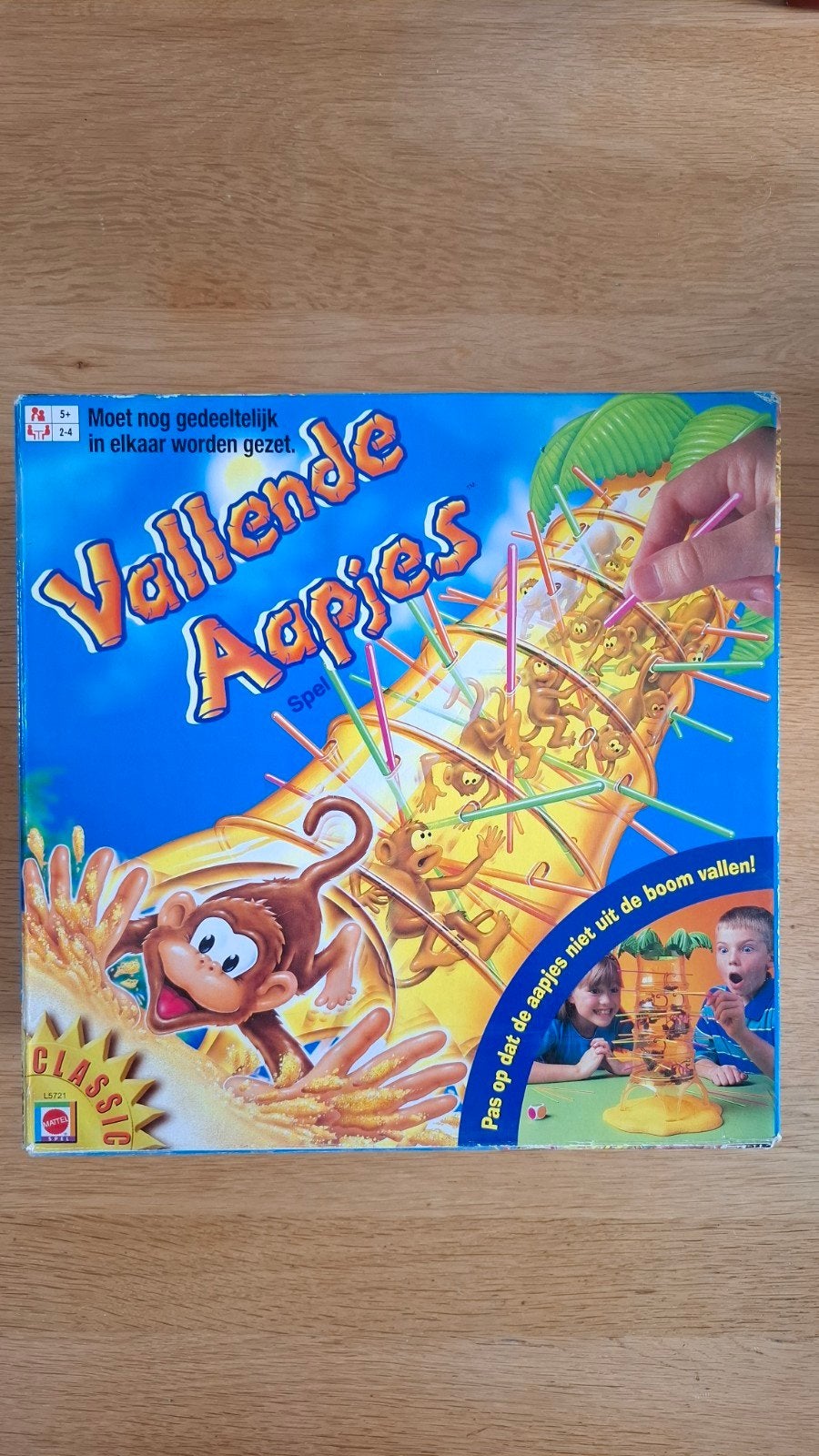 Vallende Aapjes Spel - Klassiek Behendigheidsspel, Een of twee spelers, Ophalen, Gebruikt, Mattel