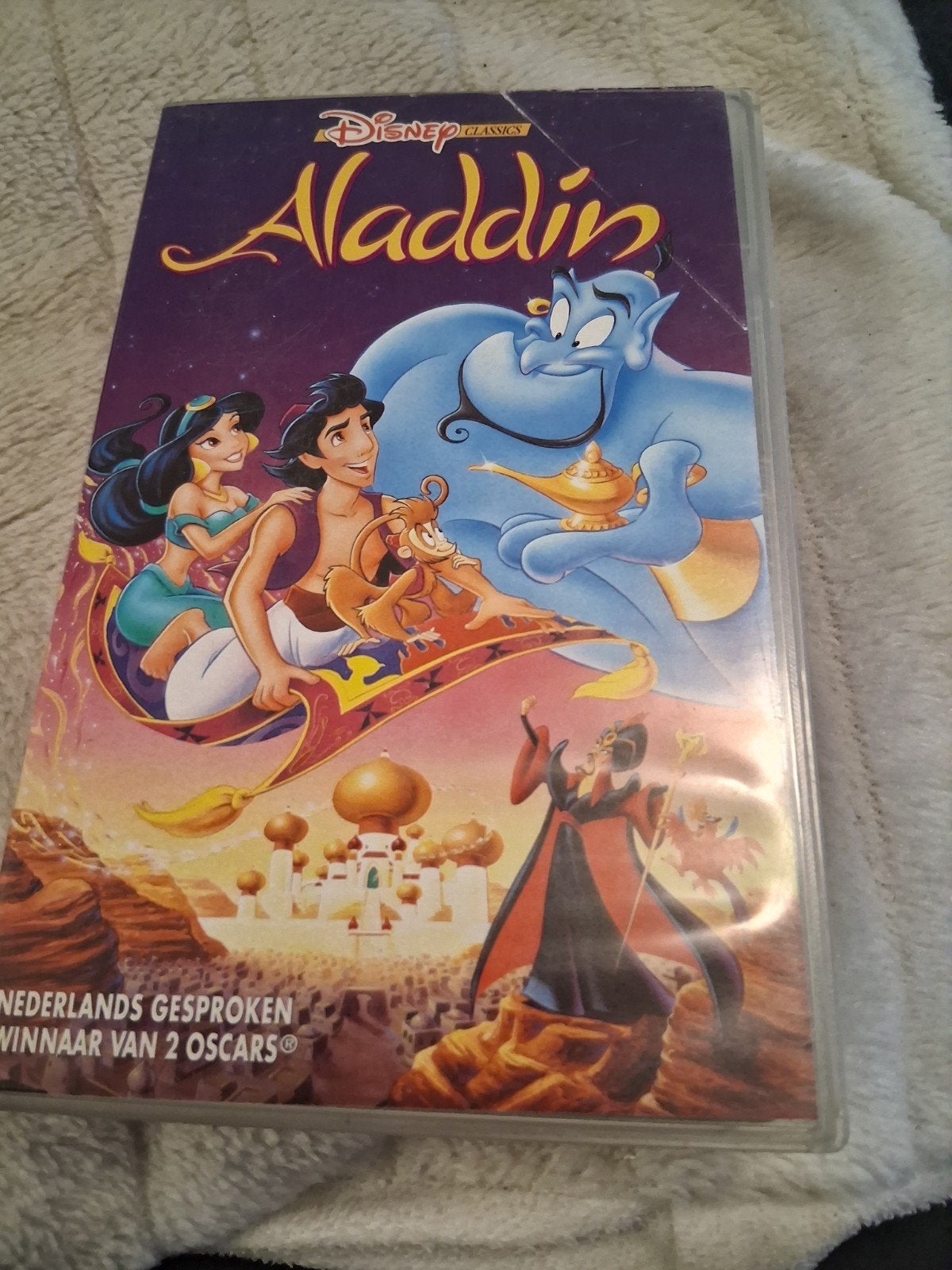 Disney Classics Aladdin VHS - Nederlands Gesproken, Cd's en Dvd's, VHS | Film, Gebruikt, Alle leeftijden, Kinderfilm, VHS