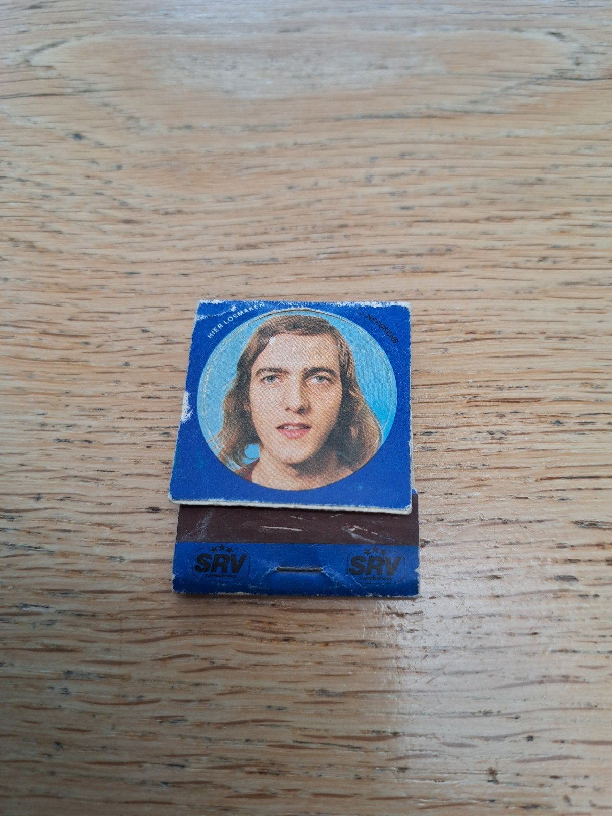 lucifermapje met Johan Neeskens / SRV, Verzamelen, Ophalen of Verzenden, Zo goed als nieuw