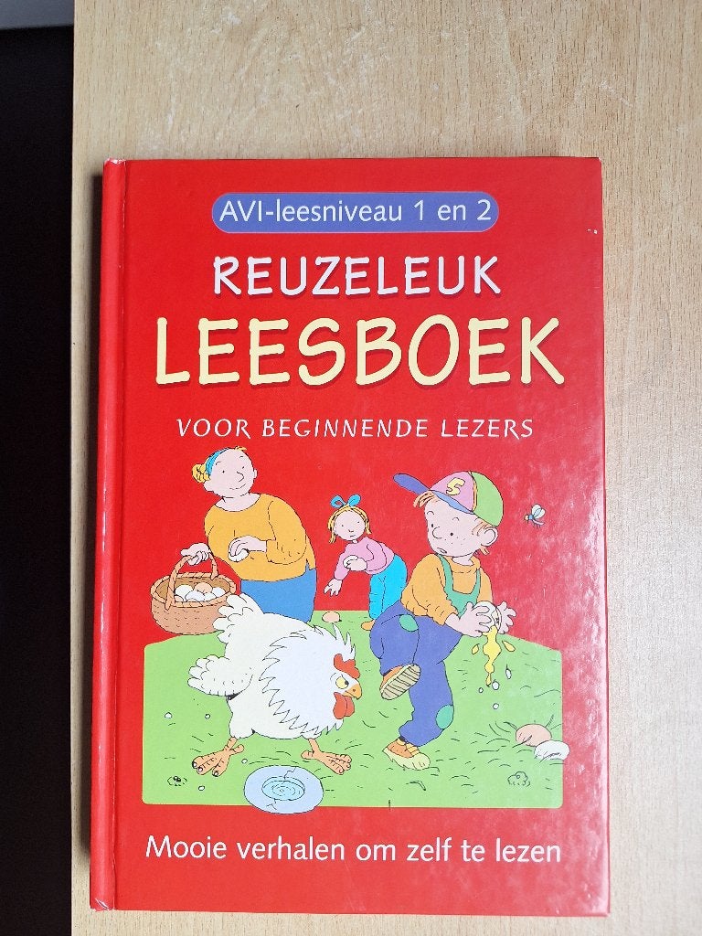 Reuzeleuk Leesboek AVI 1 en 2 beginnende lezers, Gelezen, Fictie algemeen, Ophalen of Verzenden, Hetty van Vught