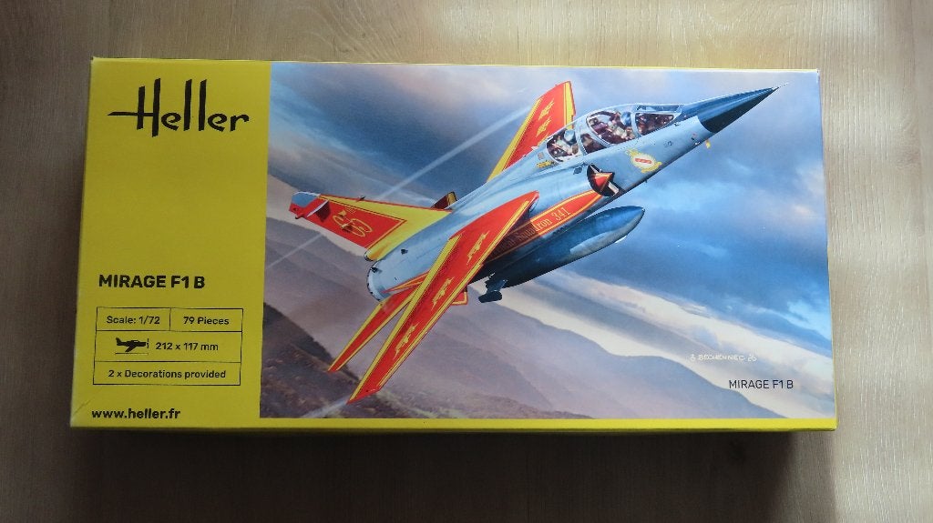 Mirage F-1B Heller 1/72, Overige merken, 1:72 tot 1:144, Nieuw, Ophalen of Verzenden