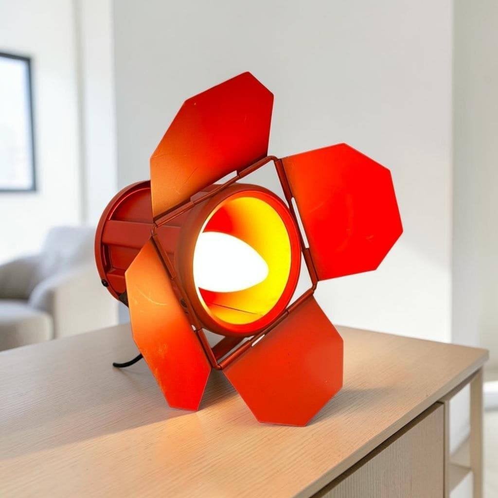 Vintage oranje tafellamp / Hanglamp / spot, Ophalen, Noord-Brabant
