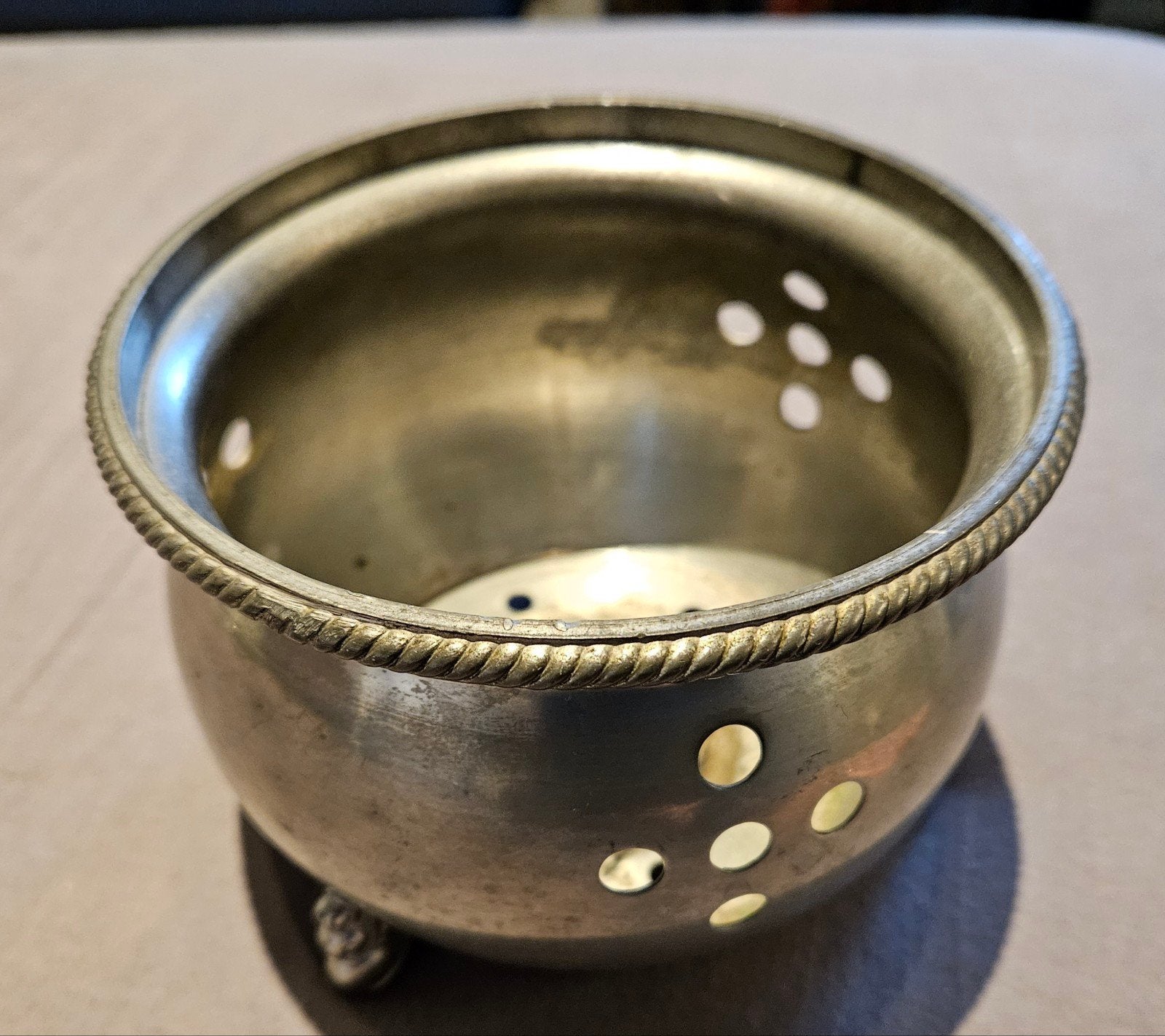 Vintage Daalderop Tinnen Theelicht - Made in Holland, Antiek en Kunst, Antiek | Tin, Ophalen of Verzenden