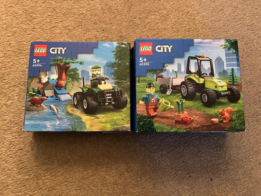 LEGO 60390 60394 CITY outdoor bos traktor quad, City, Lego, Nieuw, Ophalen of Verzenden