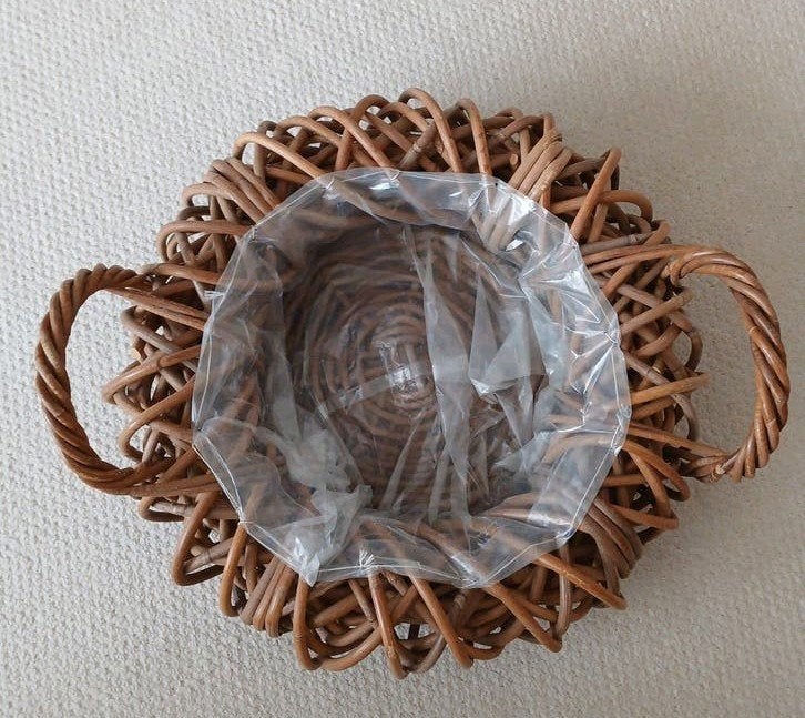 Decoratieve Rotan Bloempot met Handvatten, Ophalen of Verzenden