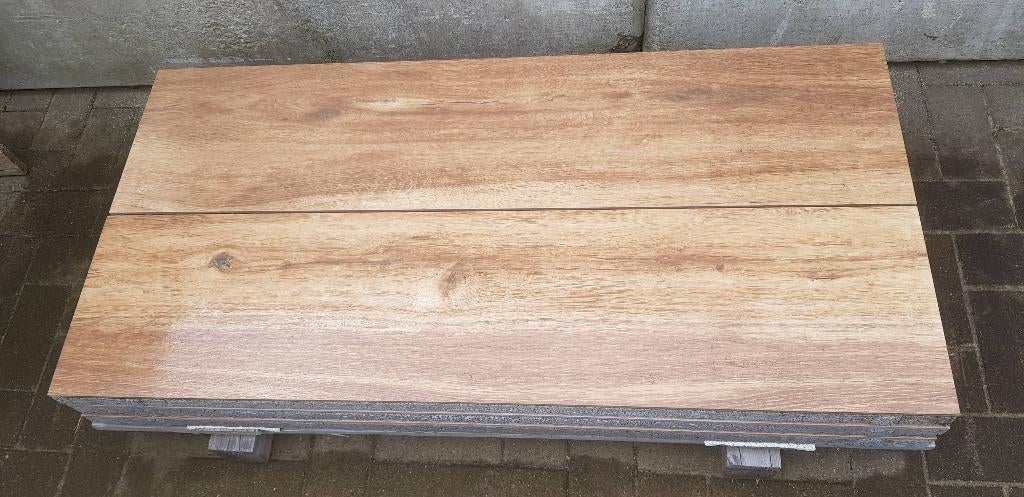 Geoceramica Mensola Larix (houtnerf) restpartij te koop, Tuin en Terras, Ophalen, Keramiek, Klinkers, Nieuw