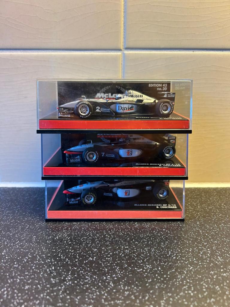 Minichamps 1:43, Formule 1, modellen, prijs per stuk, Hobby en Vrije tijd, Modelauto's | 1:18, Ophalen of Verzenden, Zo goed als nieuw
