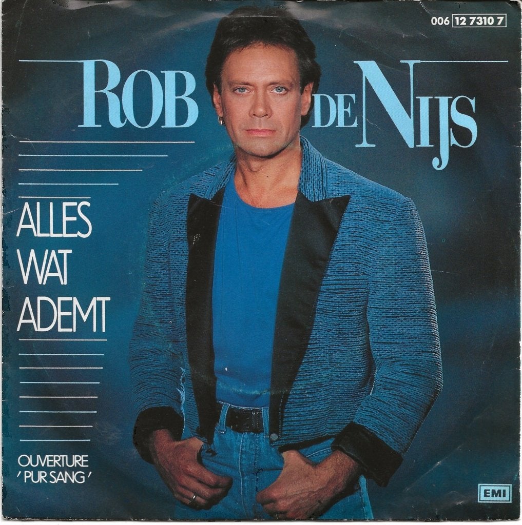 ROB DE NIJS 45T SINGLE: ALLES WAT ADEMT, Cd's en Dvd's, Ophalen of Verzenden, Gebruikt, Nederlandstalig