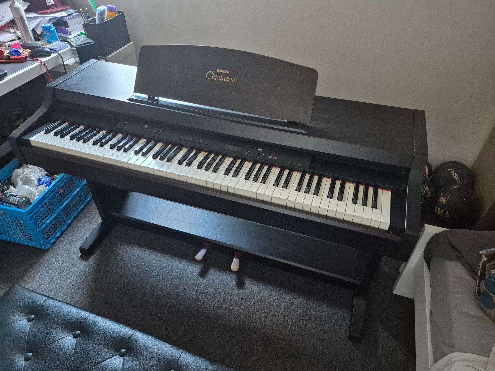 Yamaha Clavinova CLP-820 Digitale Piano met bankje, Muziek en Instrumenten, Ophalen, Gebruikt, Zwart, Digitaal