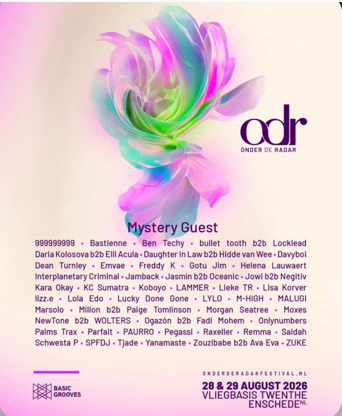 1x onder de radar weekend ticket, Twee personen