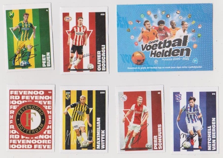 AH voetbalstickers Eredivisie 2020-2021, Verzenden, Zo goed als nieuw, Overige binnenlandse clubs, Poster, Plaatje of Sticker