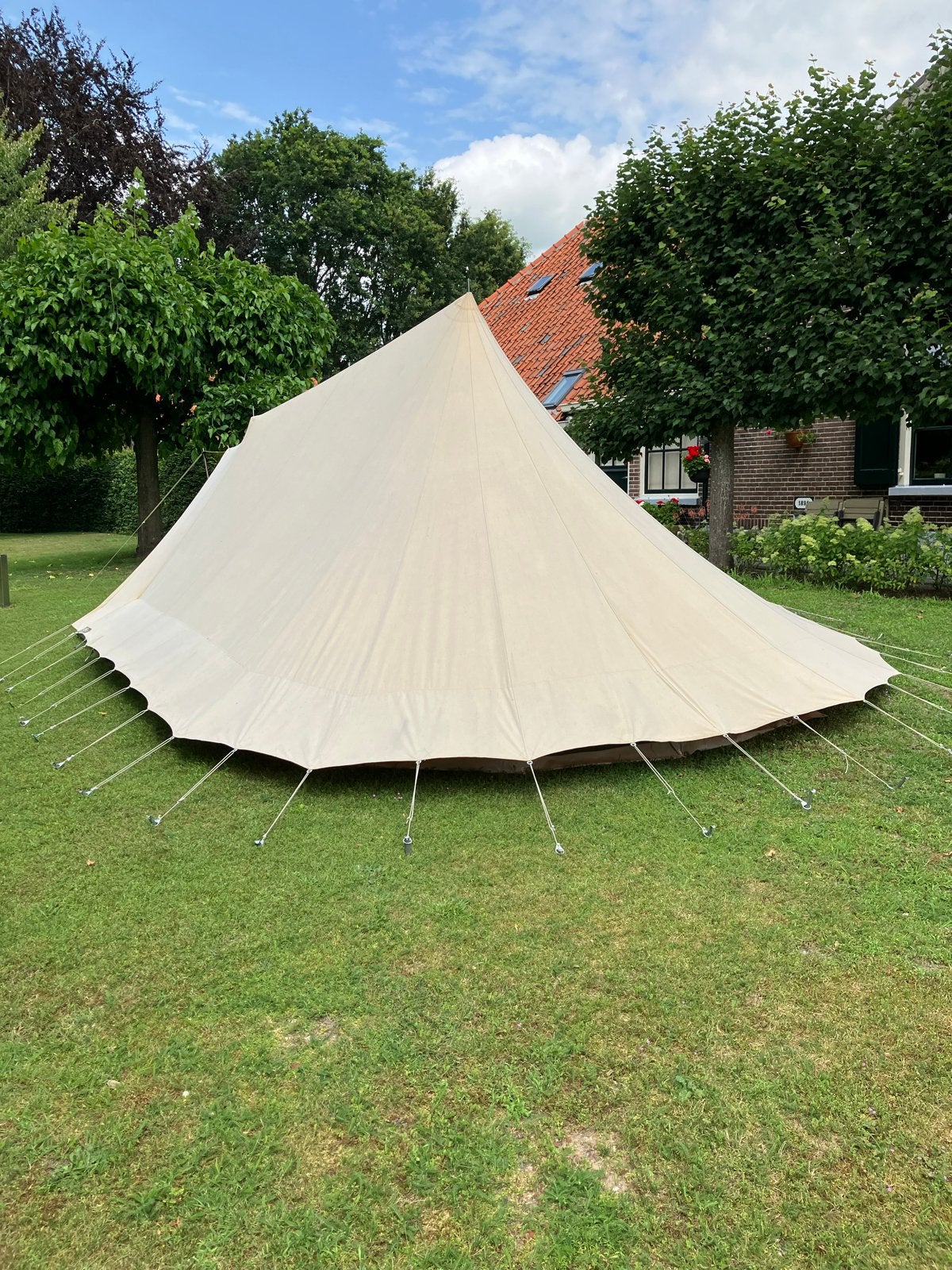 De Waard Albatros tent, Ophalen, Gebruikt