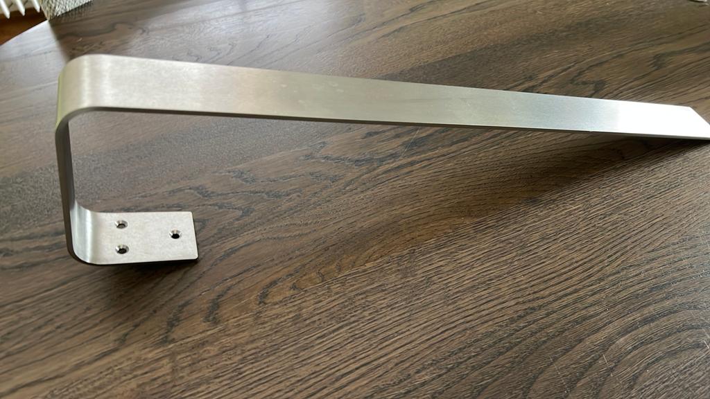 Handdoekbeugel RVS 4 stuks. 60 cm. NIEUW, Ophalen of Verzenden, Nieuw, Handdoekenrek