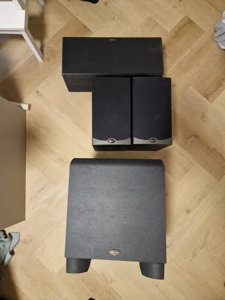 Complete Klipsch speakerset met Yamaha versterker HTR-4071, Audio, Tv en Foto, Luidsprekers, Overige merken, Gebruikt, Verzenden