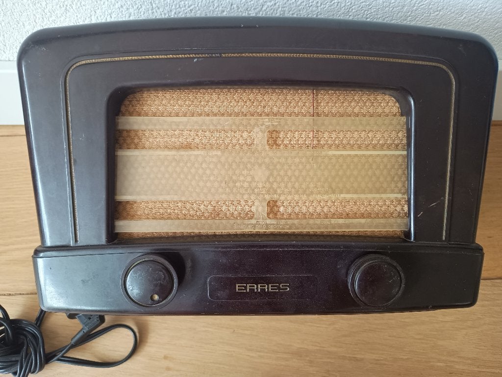 Vintage Erres KY 513 Bakeliet Buizenradio (1951) - ongetest, Ophalen of Verzenden